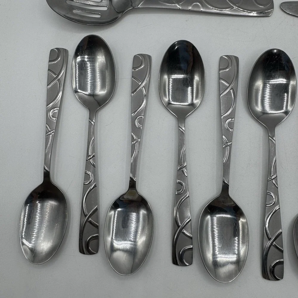 Cambridge Conquest Roam Sand 18/10 Stainless Steel Replacement Flatware Lot 15